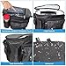 Large Bike Handlebar Bag,Large Bicycle Front Storage Pouch Bag,9 inch Transparent Pouch with Shoulder Strap
