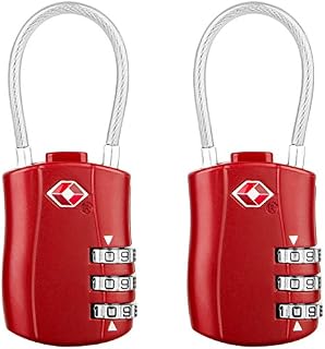 Diyife TSA Luggage Locks, [Newest Version][2 Packs] 3-Digit Security Padlock, Combination Padlocks, Code Lock for Travel Suitcases Luggage Bag Case etc. Silver