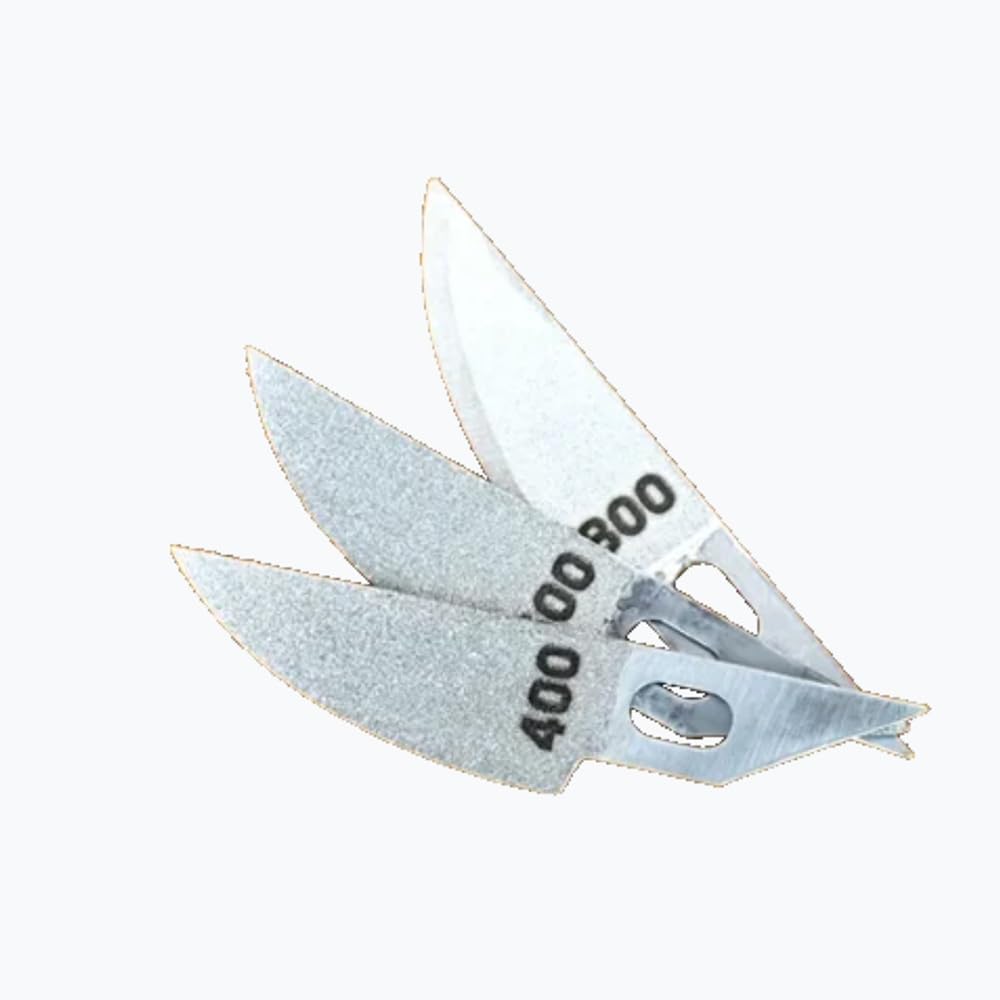 Carborundum Grinding Blades 3PCS, Stainless Steel Files Sanding Tools for Gundam Models, Figurines, and Military Miniatures (3PCS Carborundum Grinding Blades-B)