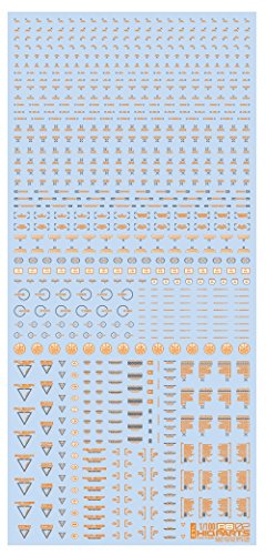 ハイキューパーツ 1/100 オレンジ&グレー RB02コーションデカール (1枚入) RB02-100OAG