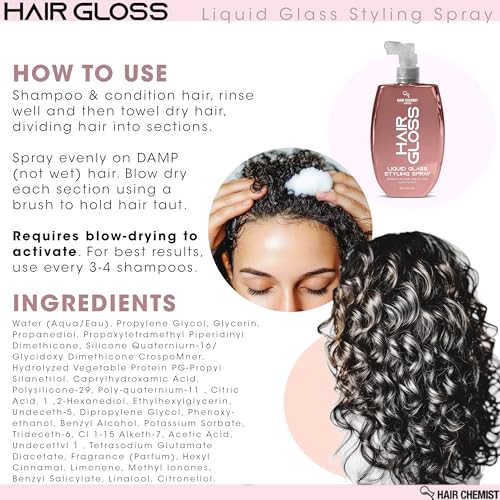 Hair Chemist Hair Gloss Liquid Glass Spray 8 oz. miniatura 7