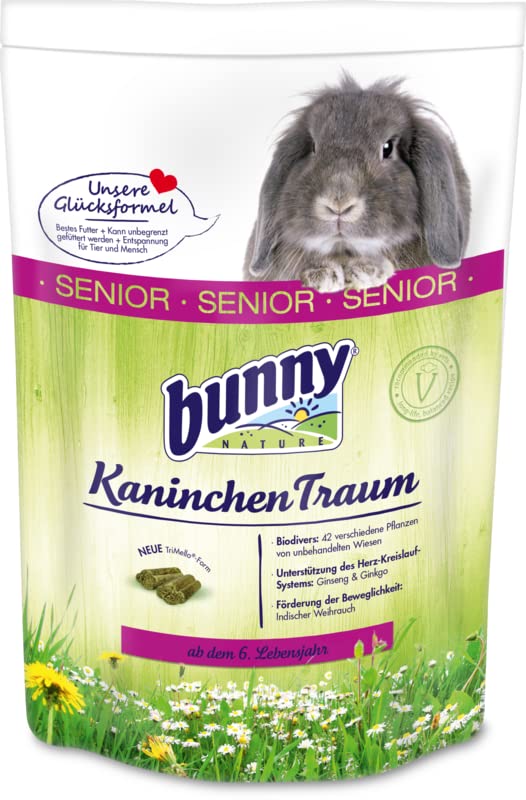 BunnyNature KaninchenTraum Basic - Premium Futter Für Zwergkaninchen Ab 6 Monate, 4kg