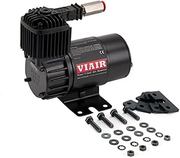 Viair 10019 100C Stealth Black Compressor Kit W/Omega Mounting Bracket 12V, 15% Duty, Sealed