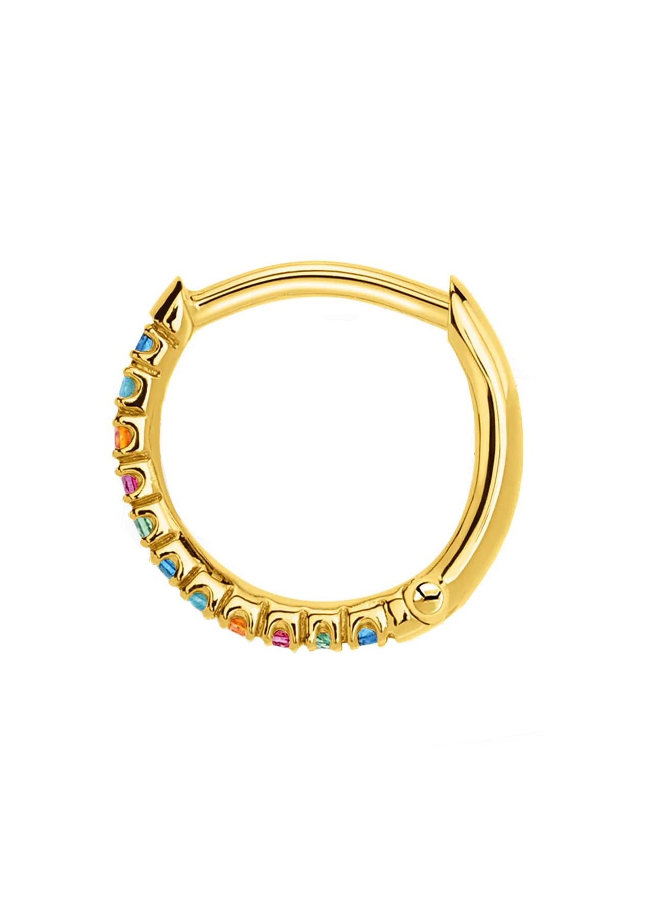 Thomas Sabo Orecchino da donna pietre colorate creole singole argento sterling 925 CR659-488-7