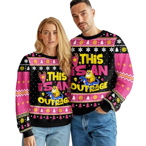 Image of 99TIMORO Dungeon Game Ugly Christmas Sweater for Men and Women, Holiday Pullover Novelty Crewneck Sweatshirt, Festive Outfit Gift