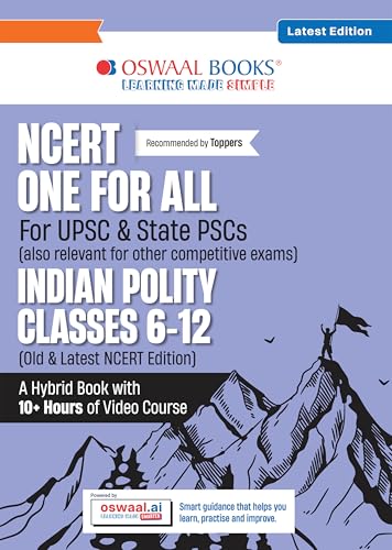 Oswaal NCERT One For All Book for UPSC & State PSCs | Indian Poli...