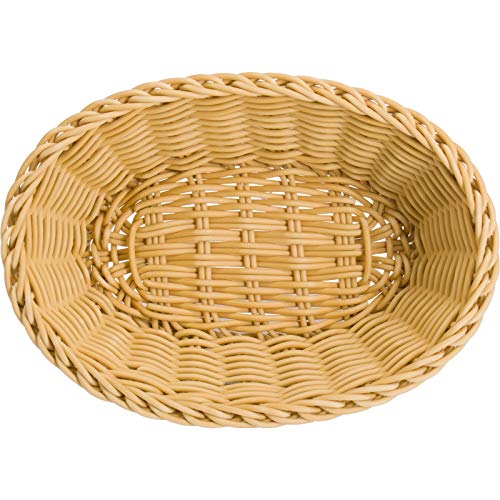 Foto von Westmark Mehrzweck-Korb, Geeignet für Hotel und Gastronomie, Oval, ca. 25 x 17 x 8,5 cm, Synthetikfaser, Saleen Edition, Hellbeige, 02010230101
