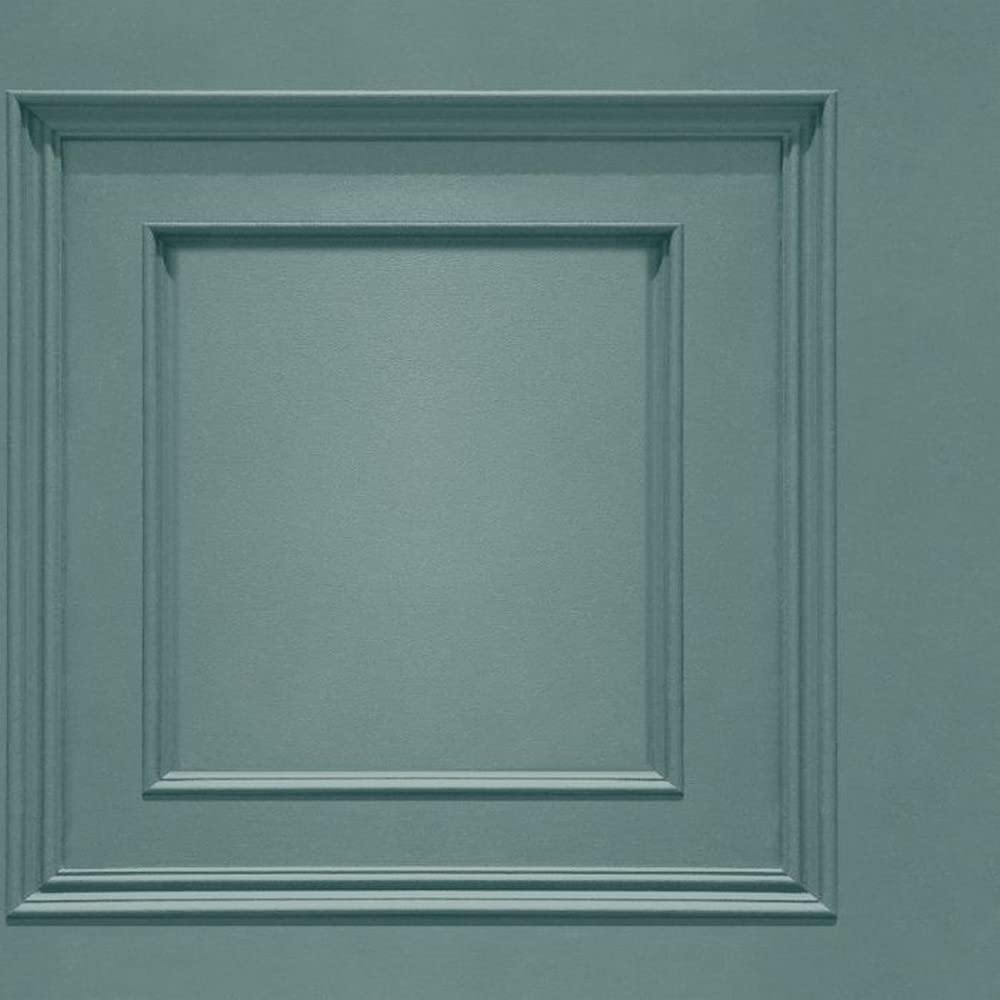 Belgravia Oliana Wood Panel Effect Wallpaper Decor Teal