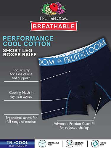 Fruit of the Loom Men's Trunks, Short Leg Boxer Briefs2