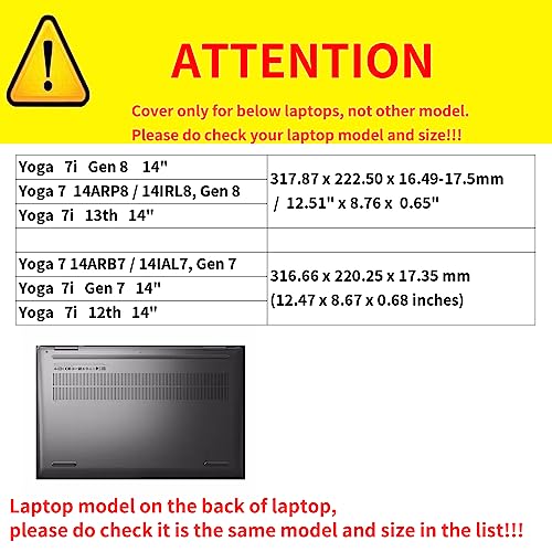 Funda para portátil Lenovo Yoga 7i 14 Gen 8 piel PU rosa miniatura 2
