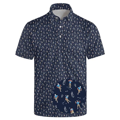 Nhgohv Funny Golf Polo Shirts for Me Funny Angry Golfer Polo Shirt Frustrated Golfer Polo Shirt Golf Gifts Birthday Gifts Frustrated Golf Blue XL