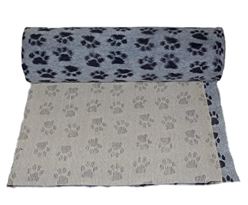 Profleece VetBedding Non Slip Originale Tappeto per Cani e Gatti Incontinenti, Anziani, Malati Termoisolante, Filtra i Liquidi, Mantiene Il Pelo Asciutto (75x50 cm, Grigio)
