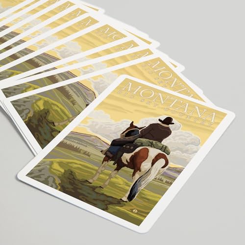 Lantern Press Montana Naipes Póker 52 Cartas Adultos miniatura 5
