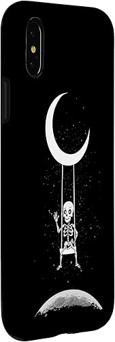 Miniatura 9 de Funda de Halloween espeluznante para iPhone 11 con diseño de esqueleto en la luna
