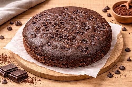 Image of MOM'S BAKERY Rich Home Baked Choco Chip Cake 250 gm | Made with Premium T45 Flour,Vegan Soft & Moist Bakery Style Dessert | Ready to Eat Snack | Hygienically Packed, Natural | Handmade Choco Chips for Cakes, Cookies, Brownies, Pancakes, | Baking, Decoration & Toppings