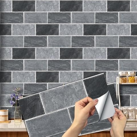 12pcs Waterproof Self-Adhesive Tile Stickers Cover
