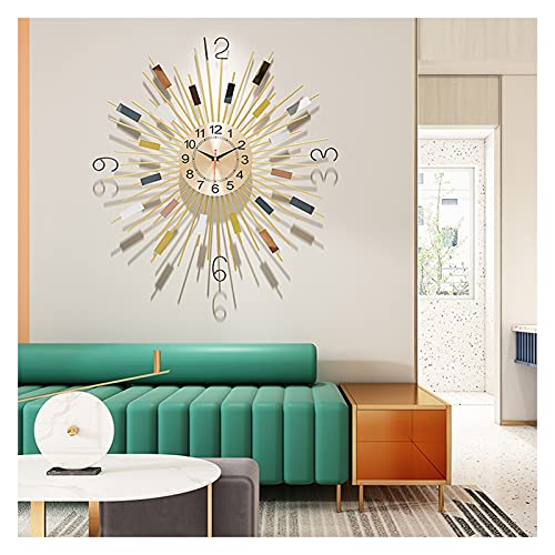 Horloge murale en métal 3D design haut de gamme pour maison