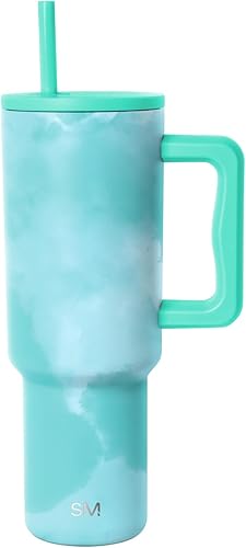 Miniatura 23 de Simple Modern - Vaso Trek de 0,9 l con asa y tapa con pajita, botella de viaje de acero inoxidable aislada con portavasos Color rosa Rubor.