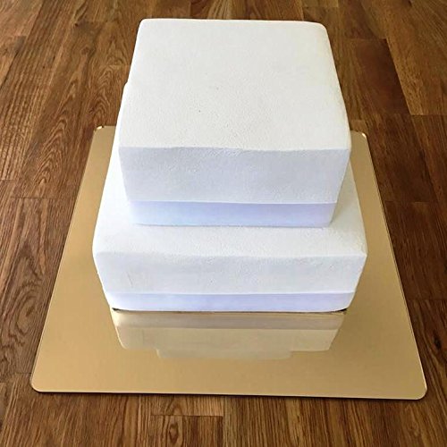 Square Cake Board by Super Cool Creations - Gold Mirror, 9 in