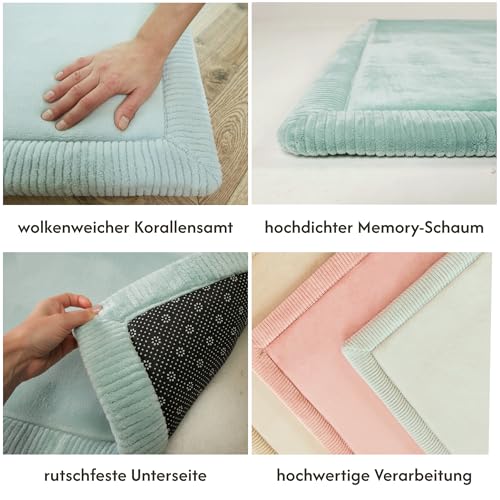 Wolkenweiche Spielmatte Baby 200x150x2,5cm, grün Tatami Matte – Ansicht 3