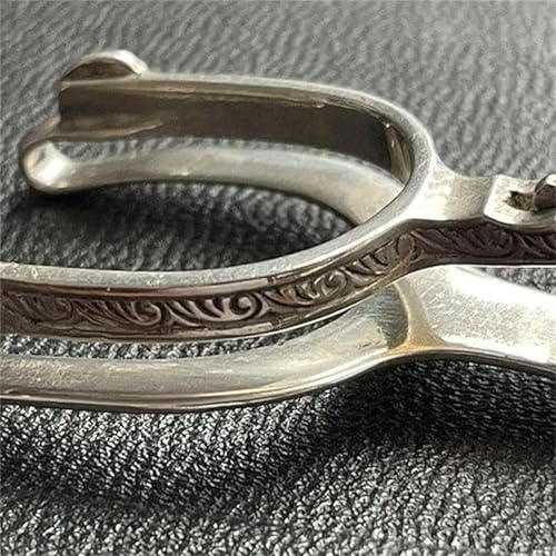 Rare Vintage Western Spur Sterling Silver Money Clip, Personalised Engraved Money Clip, Spur Sterling Large Feature Clips, Western Themed Metal (1)4