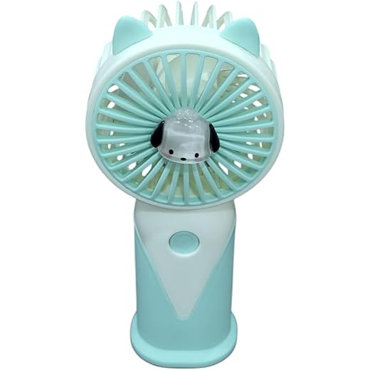 LIGHTER HOUSE Portable Mini Hand Fan USB Rechargeable Cute K