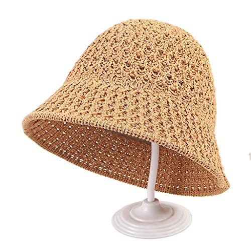 Chapeau bucket hat en paille d'été pour femme élégante et chic