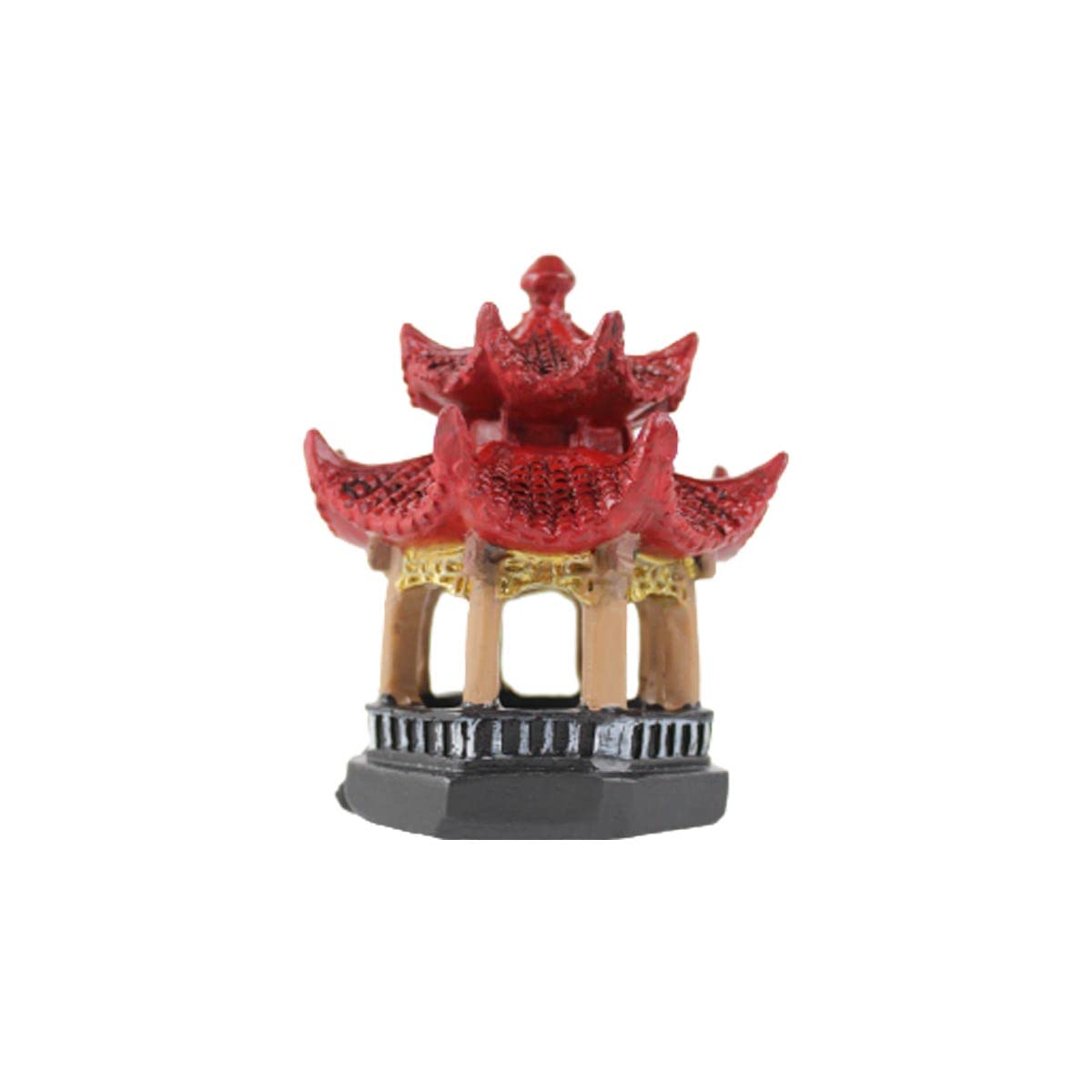 Wonderland Miniature Red Big Gazebo|Garden Miniatures| Garden Tray Garden Figurine 4