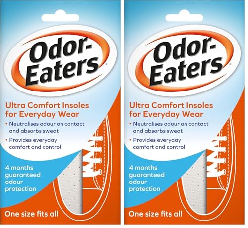 Image of Odor-Eaters Ultra Comfort, Odour-Destroying, Deodorising Comfort Insoles, for Everyday wear (Pack of 2)