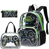 Meetbelify Mochila transparente para meninas, mochilas resistentes de PVC transparente, bolsa transparente, Jogo B, 16.5'X11.8'X7.8'