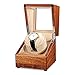 Legno Scatola Carica Orologio Singolo Scatole Per Orologi Per Orologi Automatici Con Silenzioso Rotante Modalità, E Morbido Orologio Il Cuscino (Color : B)