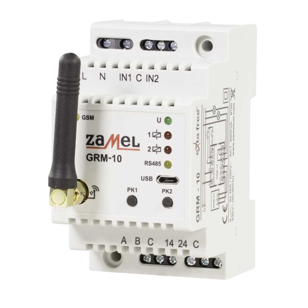 Hochmodern, Einfach zu bedienen, Schnell zu installieren, zuverlässig, zukunftsweisend, Telefonsteuerung, energiesparend, Bequem zu steuern, 2-Kanal-GSM-Controller GRM-10 Exta Free Zamel