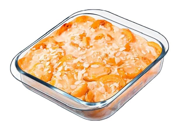 900ml Square Baking Dish Borosilicate Glass Clear Durable, User-F...