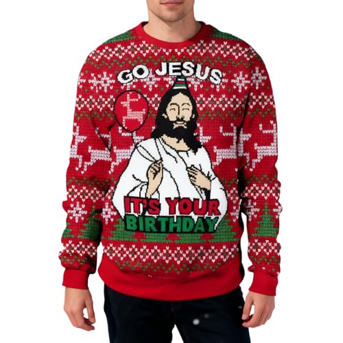 ZHAOCAI Weihnachtspullover Herren, Ugly Sweater Christmas Damen,...