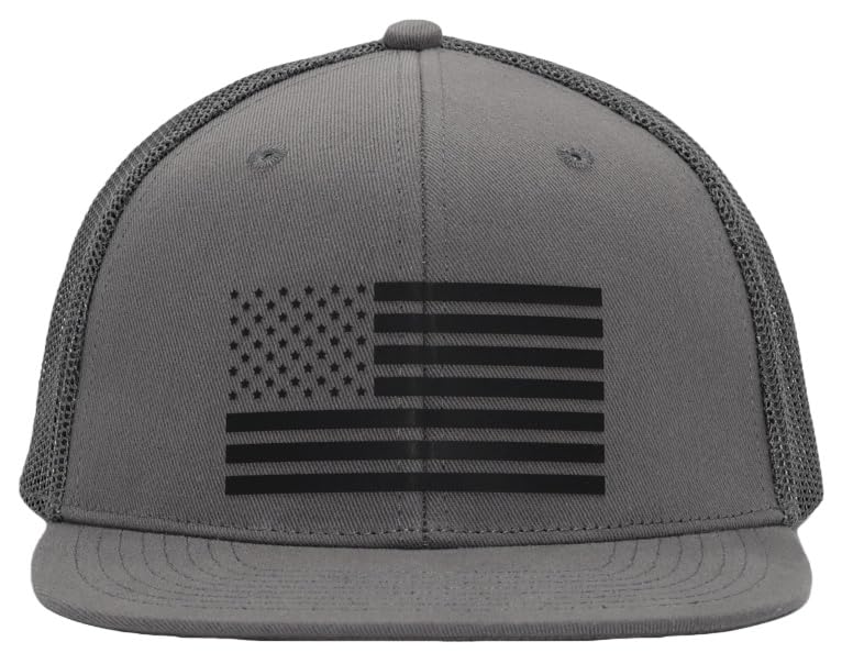 Image of USA 250th Anniversary Flag Hats, Army Tactical Operator Military Patriotic Veterans Flat Bill Trucker Hat, Fits OSFM&XXL Head