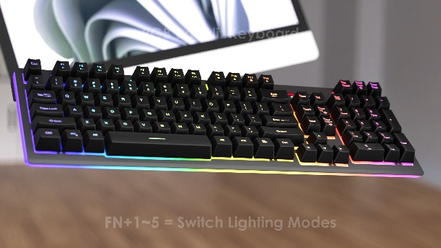 Amazon.com: Wireless Keyboard and Mouse RGB Backlit Combo, MOOJAY