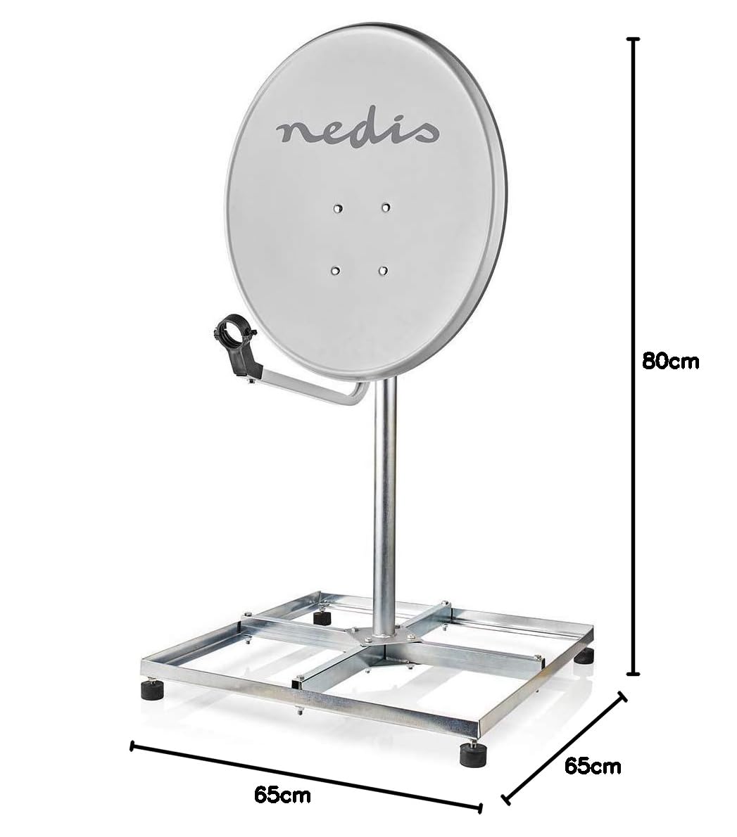 Nedis - Supporto per antenna parabolica per balcone Circunferen