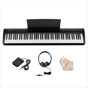 Kawaii ES60AB Electronic Piano, 88 Keys, Includes Headphone and Pedal, Authentic Hammer Action, Lightweight, 24.4 lbs 11 kg, Portable Keyboard