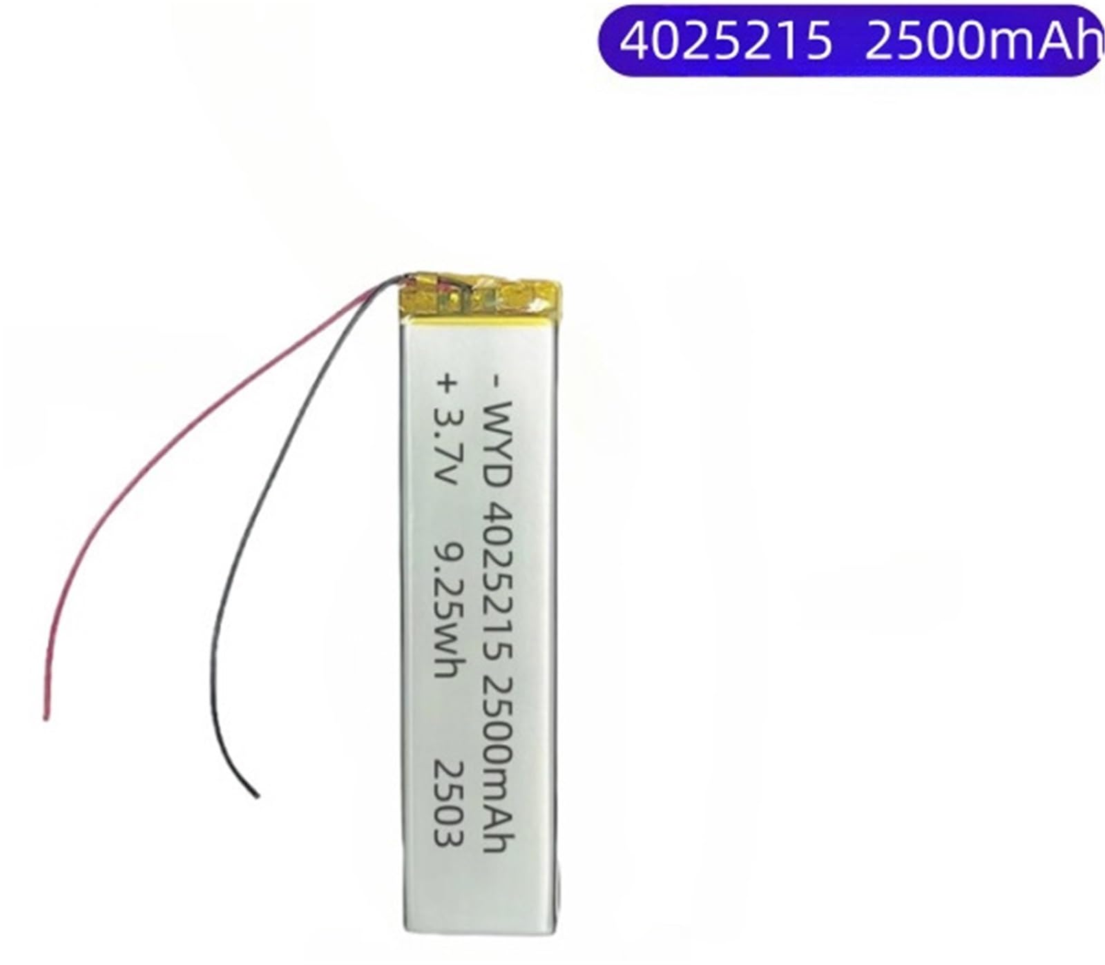 4025215 2500mAh 3,7V 1 PIÈCES