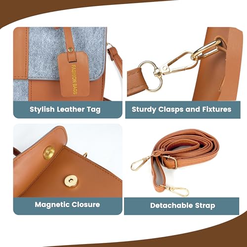 Image of Storite Women Handbag | PU Leather Top Handle Sling Bag | Stylish Crossbody Shoulder Purse for Ladies & Girls | Fashion Handbag for Office, Shopping & Travel