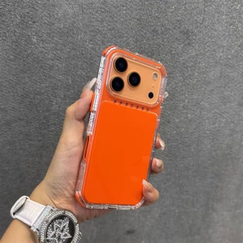 Coque de téléphone anti-rayures PC et TPU iPhone 13 Pro Max Orange