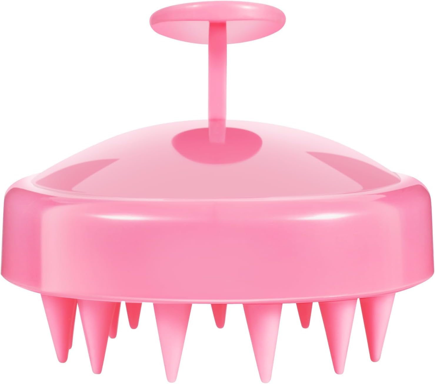 Cepillo de Masaje Para Cuero Cabelludo,Cepillo de Champú,Masajeador Manual Para Cuero Cabelludo Seco y Húmedo,Limpieza Profunda y Exfoliación Suave Para Estimular el Crecimiento Cabello (Rosa)