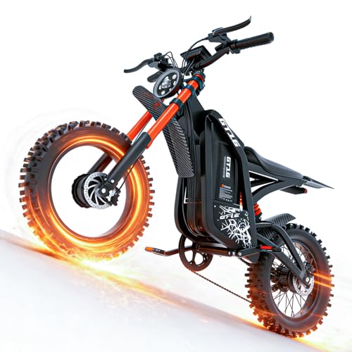 ASKGO Electric Dirt Bike, 5500W Peak Motor, 40MPH Fast Electric