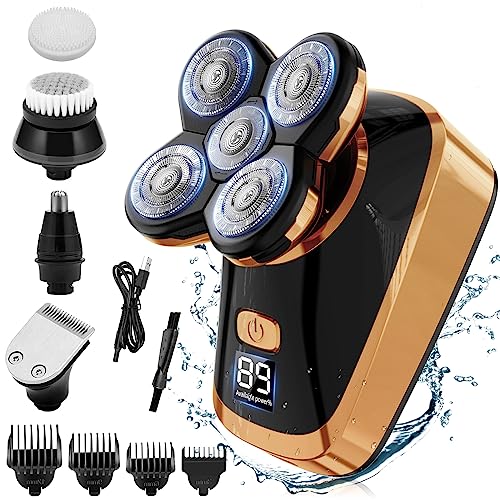 Qhot Head Shavers for Men, 2023 Upgraded 5 in 1...