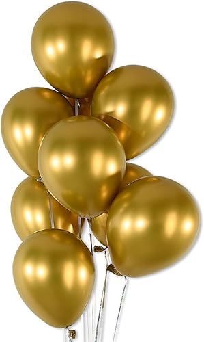 Globos de helio de látex metálico azul de 12 pulgadas para decoraciones de fiestas, paquete de 50