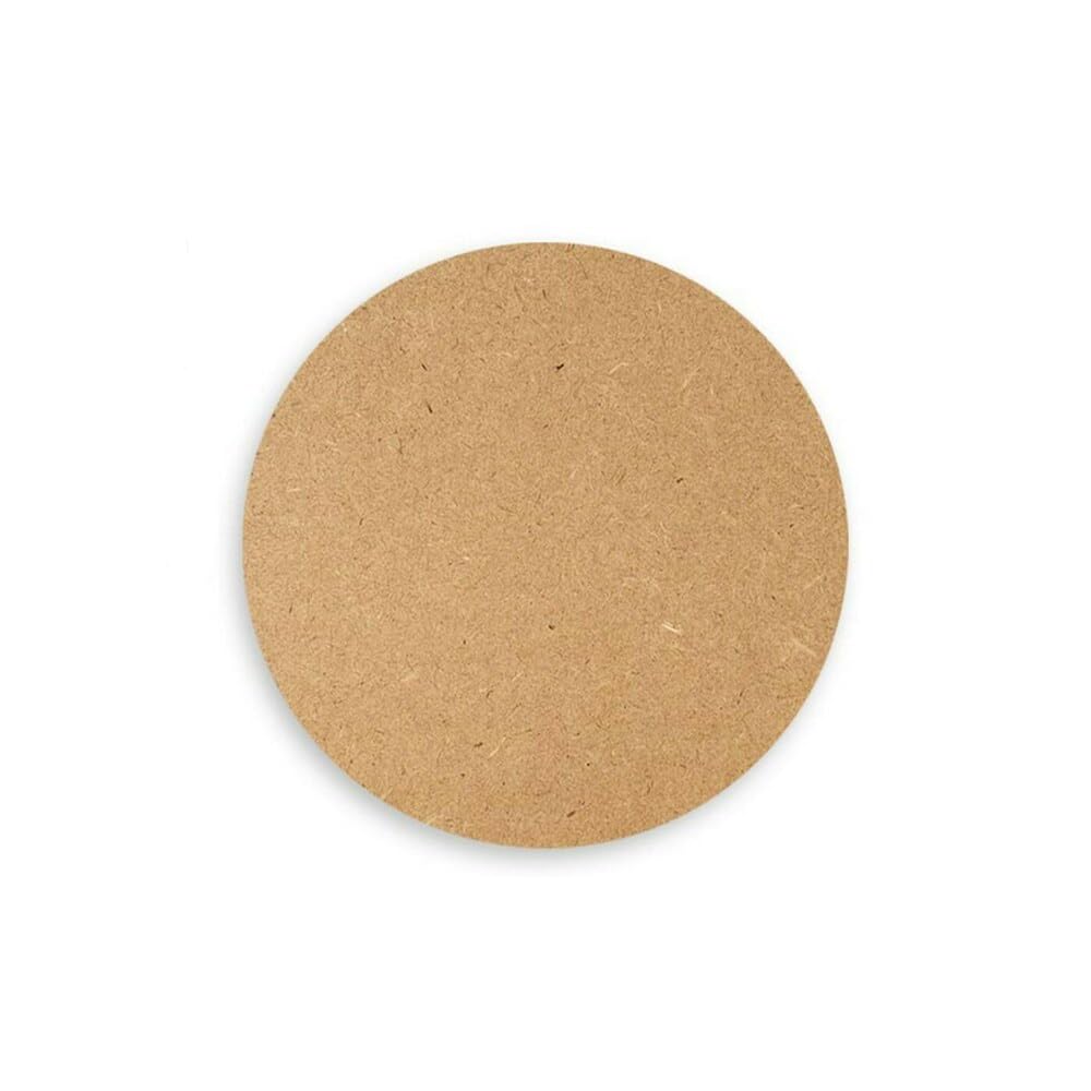 URBAN BOX 3 Inch Round Shaped MDF Coasters Plain Wooden Art Craft Coaster Blank Cutouts for Tea Coffee Painting Wood Sheet Craft, Decoupage,Resin Mandala Art Work & Decoration (Pack of 6)-image-12