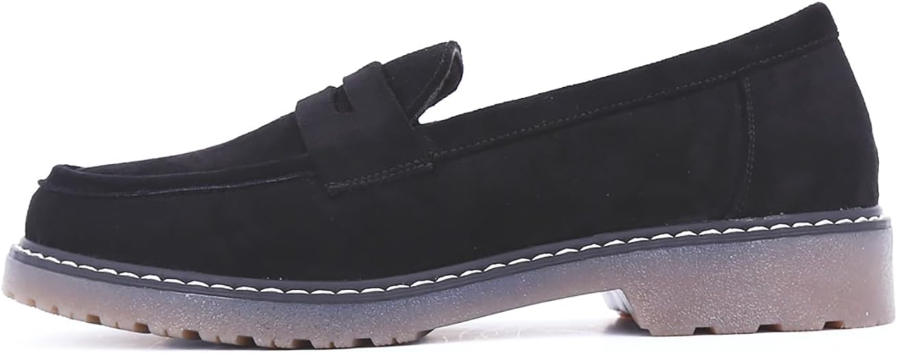 Women's Chunky Loafers, Platform Comfortable Slip-On Dressy Fashion Driving Moccasins Women - Image 4