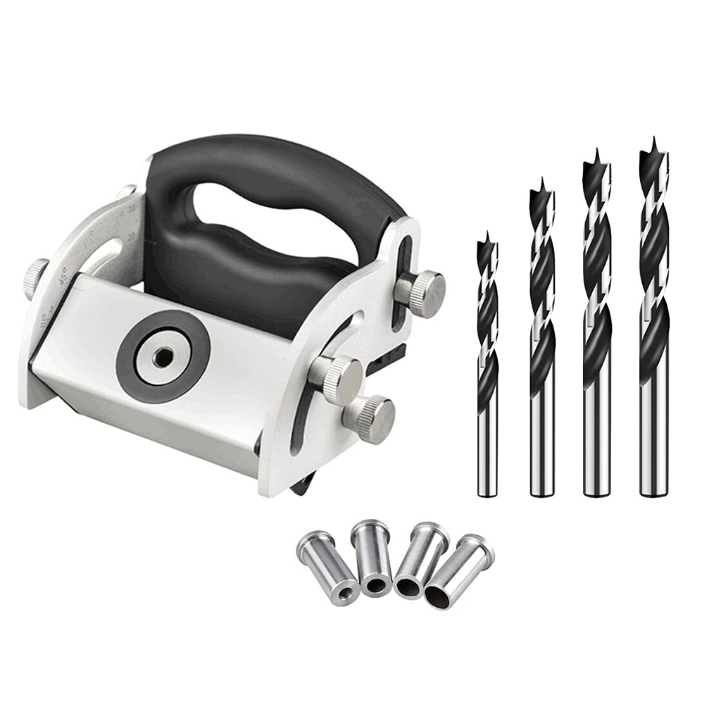 Kalttoy Silver Hole Jig Adjustable Angles 0-90 Degrees Oblique Hole Locator 6-12Mm Inclined Drill Sleeves / M8 / M10