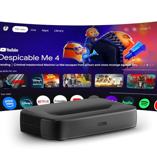 [Global Google TV] Projecteur Intelligent Mini UST Triple Laser WUPRO...