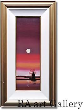 Amazon.co.jp: ミッシェルバテュ 紅の風車 油彩 変形12号 風景画 原画